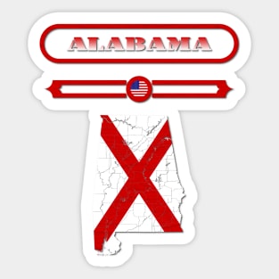 ALABAMA STATE, UNITED STATES, USA. SAMER BRASIL Sticker